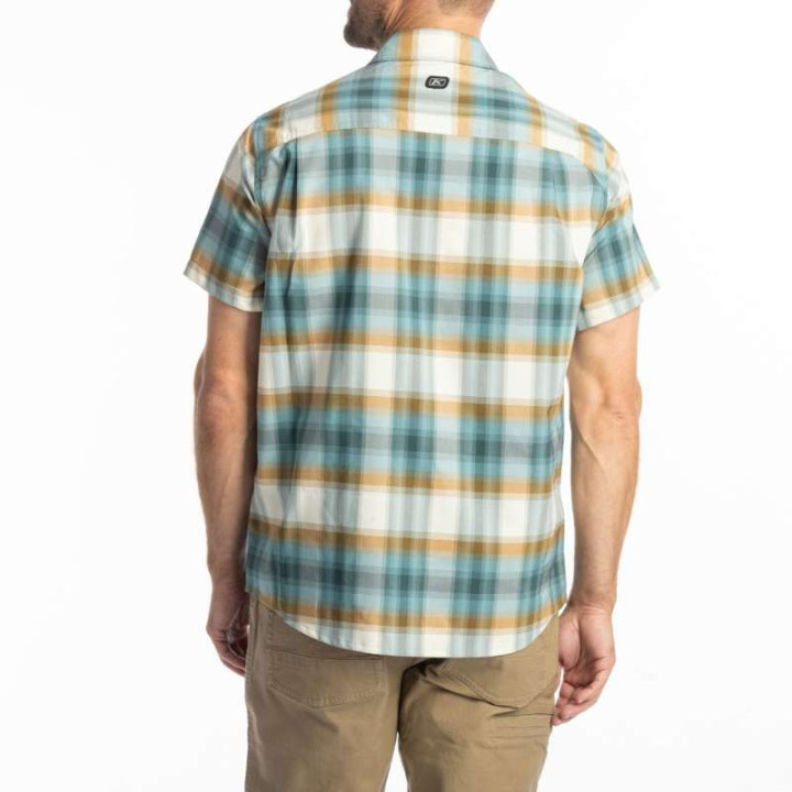 Chemise KLIM NERO STRETCH Mineral Blue / Golden Brown