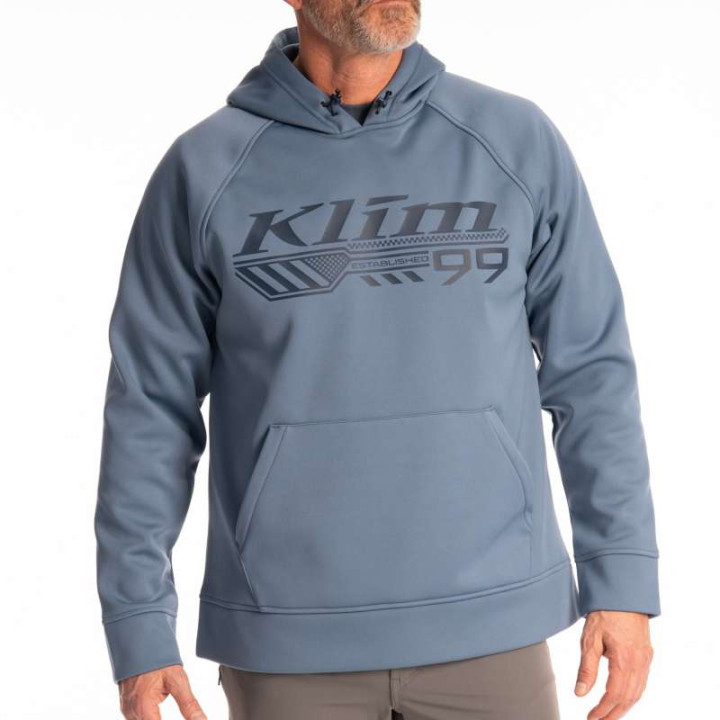 Sweat KLIM FOUNDATION PULLOVER HOODIE Blue Fusion / Dress Blues