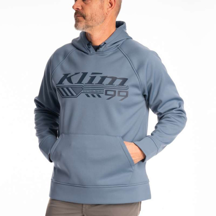 Sweat KLIM FOUNDATION PULLOVER HOODIE Blue Fusion / Dress Blues