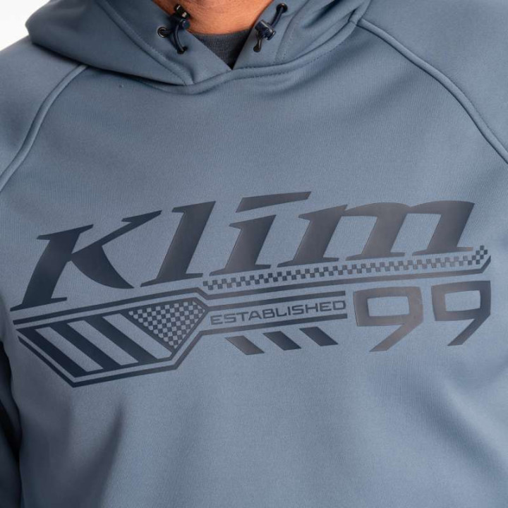 Sweat KLIM FOUNDATION PULLOVER HOODIE Blue Fusion / Dress Blues