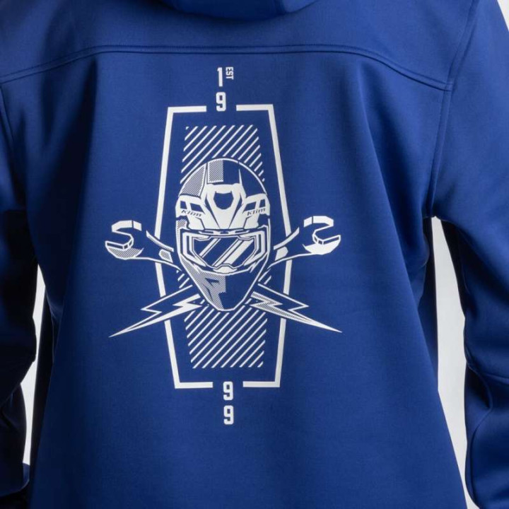 Sweat KLIM PETROL PULLOVER HOODIE Bellwether Blue / White