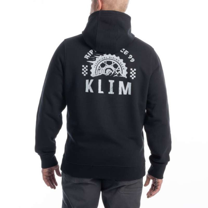 Sweat KLIM RIPPIN' PULLOVER HOODIE Black / High-rise Sweat KLIM RIPPIN' PULLOVER HOODIE Black / High-rise