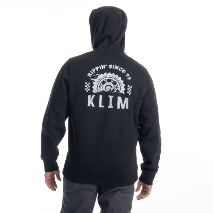 Sweat KLIM RIPPIN' PULLOVER HOODIE Black / High-rise Sweat KLIM RIPPIN' PULLOVER HOODIE Black / High-rise