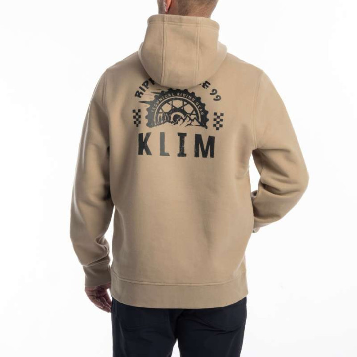Sweat KLIM RIPPIN' PULLOVER HOODIE Montana Tan / Black