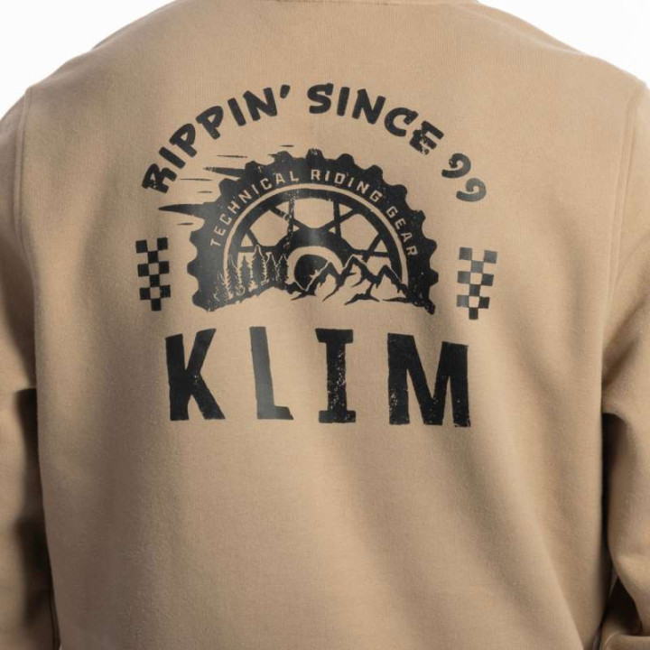 Sweat KLIM RIPPIN' PULLOVER HOODIE Montana Tan / Black