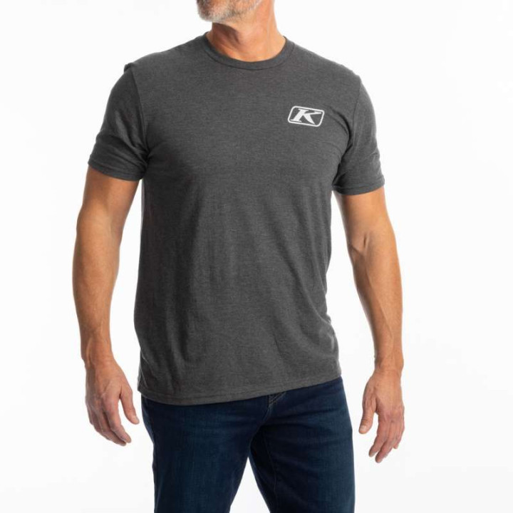 Klim RIPPIN' TRI-BLEND Heathered Charcoal T-shirt - High-rise