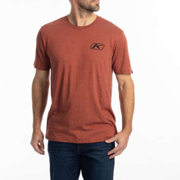 Klim T-shirt RIPPIN' TRI-BLEND Heathered Russet / Black
