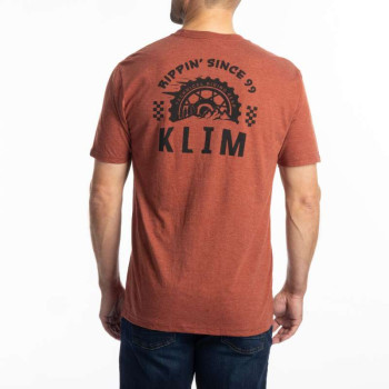 Klim T-shirt RIPPIN' TRI-BLEND Heathered Russet / Black