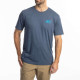 Tee-shirt Klim RIPPIN' TRI-BLEND Navy Frost / White Tee-shirt Klim RIPPIN' TRI-BLEND Navy Frost / White