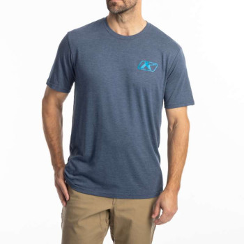 Klim RIPPIN' TRI-BLEND T-shirt Navy Frost / White