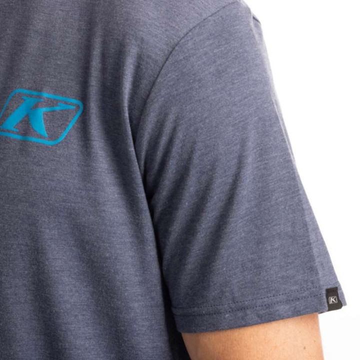 Tee-shirt Klim RIPPIN' TRI-BLEND Navy Frost / White Tee-shirt Klim RIPPIN' TRI-BLEND Navy Frost / White
