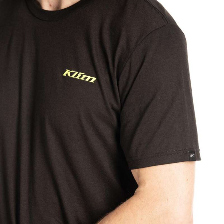 Tee-shirt Klim SADDLE MOUNTAIN TRI-BLEND Black / Hi-Vis Tee-shirt Klim SADDLE MOUNTAIN TRI-BLEND Black / Hi-Vis