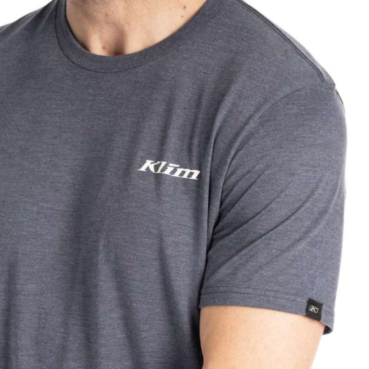 Tee-shirt Klim SADDLE MOUNTAIN TRI-BLEND Navy Frost / Monument