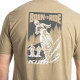 Tee-shirt Klim SADDLE MOUNTAIN TRI-BLEND Coyote Brown Heather / White Tee-shirt Klim SADDLE MOUNTAIN TRI-BLEND Coyote Brown Heather / White