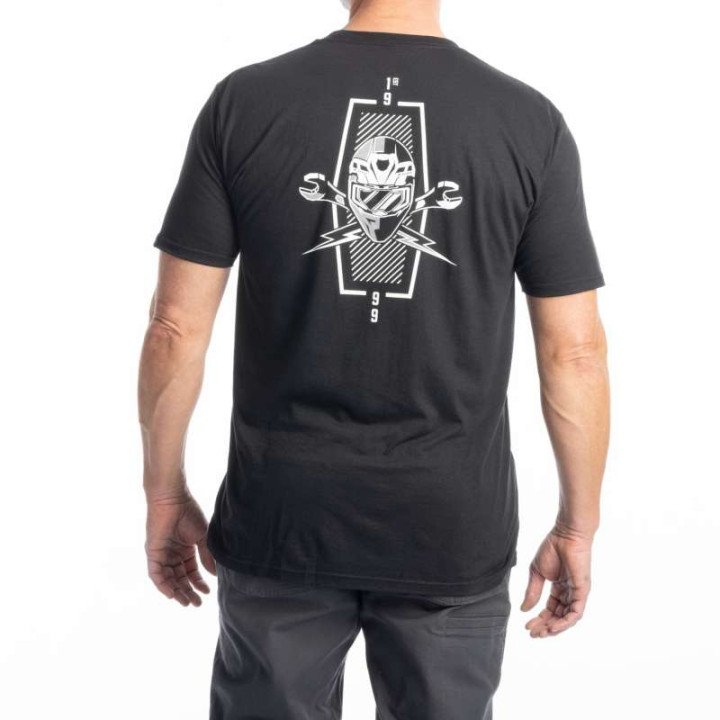 T-shirt Klim PETROL TRI-BLEND Black / White T-shirt Klim PETROL TRI-BLEND Black / White