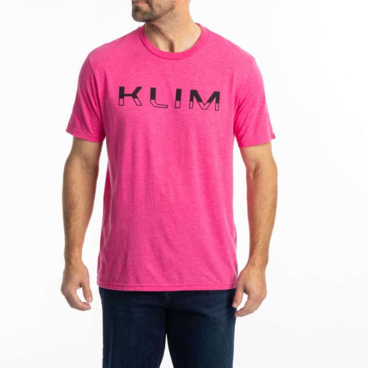 Tee-shirt Klim PETROL TRI-BLEND Fuchsia Frost / Black