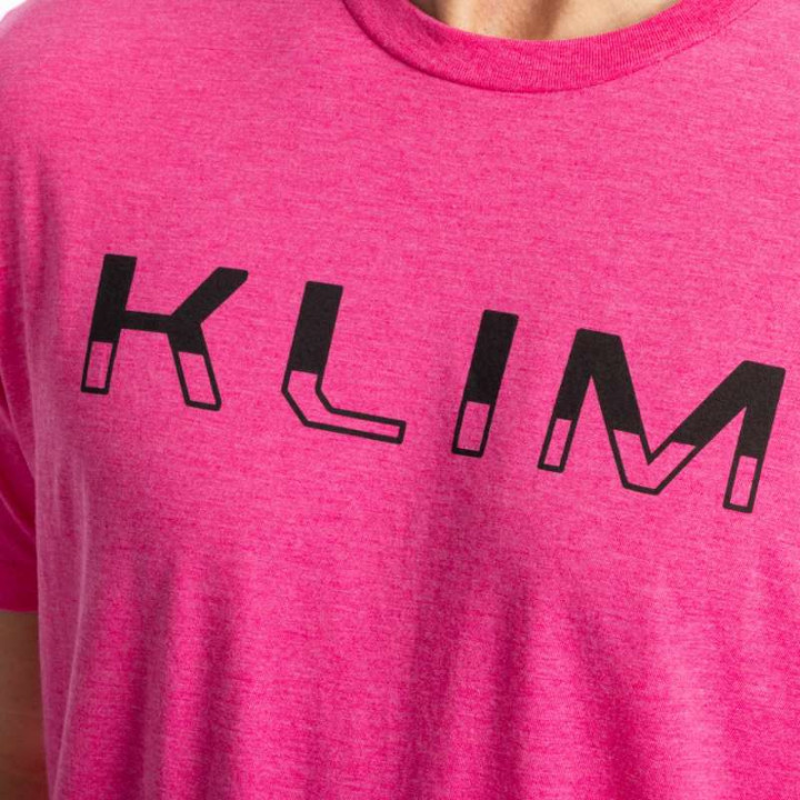 Tee-shirt Klim PETROL TRI-BLEND Fuchsia Frost / Black