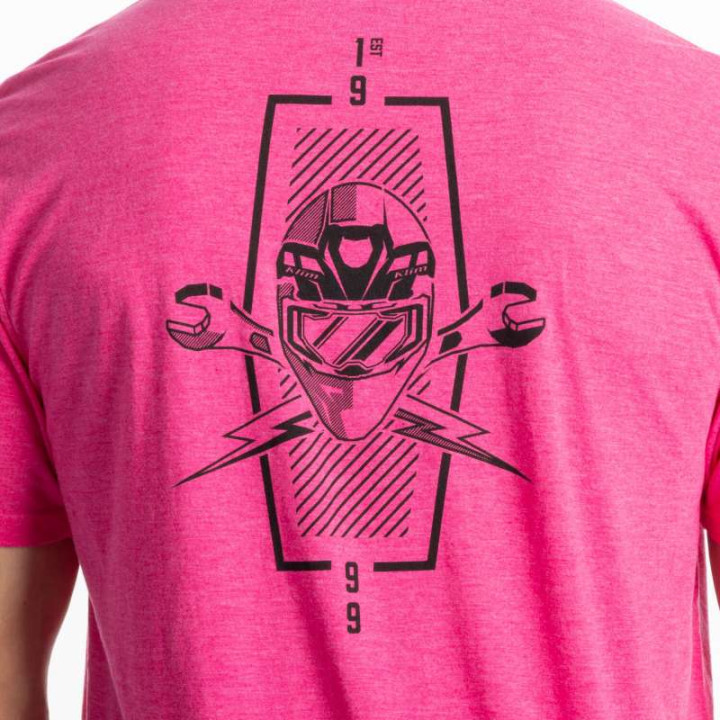 Tee-shirt Klim PETROL TRI-BLEND Fuchsia Frost / Black