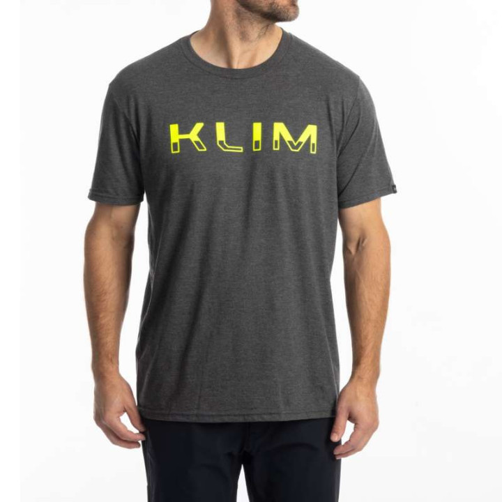 Tee-shirt Klim PETROL TRI-BLEND Heathered Charcoal / Hi-Vis