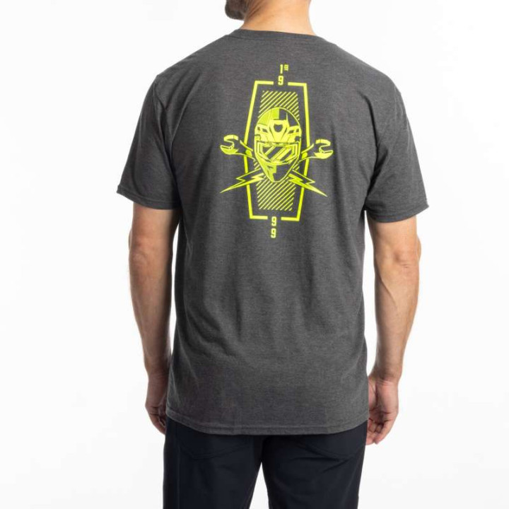 Tee-shirt Klim PETROL TRI-BLEND Heathered Charcoal / Hi-Vis