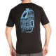 Tee-shirt Klim LIVE TO RIDE TRI-BLEND Black / Imperial Blue