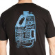 Tee-shirt Klim LIVE TO RIDE TRI-BLEND Black / Imperial Blue