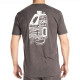 Tee-shirt Klim LIVE TO RIDE TRI-BLEND Heathered Charcoal / White