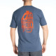 Klim LIVE TO RIDE TRI-BLEND T-shirt Navy Frost / Strike Orange