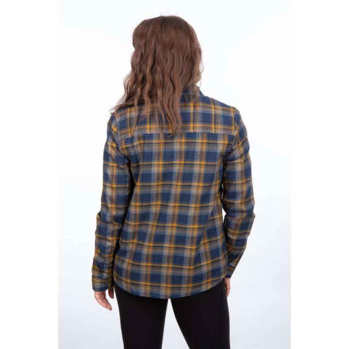 Chemise femme KLIM SUNLIGHT TRAIL MIDWEIGHT FLANNEL Dress Blues / Mock Orange