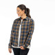 Chemise femme KLIM SUNLIGHT TRAIL MIDWEIGHT FLANNEL Dress Blues / Mock Orange