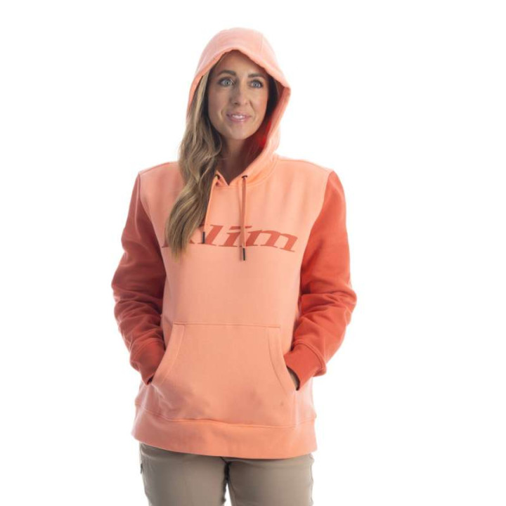 Sweat femme Klim PULLOVER HOODIE Desert Flower / Chili