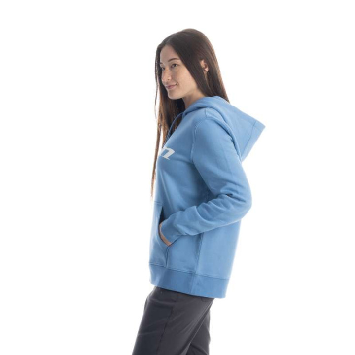 Sweat femme Klim PULLOVER HOODIE Cyaneus / White