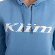 Sweat femme Klim PULLOVER HOODIE Cyaneus / White
