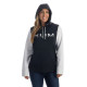 Sweat femme Klim PETROL PULLOVER HOODIE Black / White