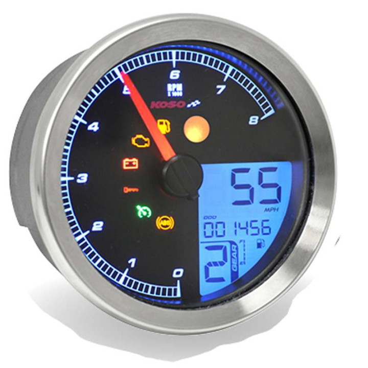 Compteur de vitesse KOSO HD-01 (BA051220) HD XL 883/1200 (2014+) Softail (2011+) Dyna (2012+)