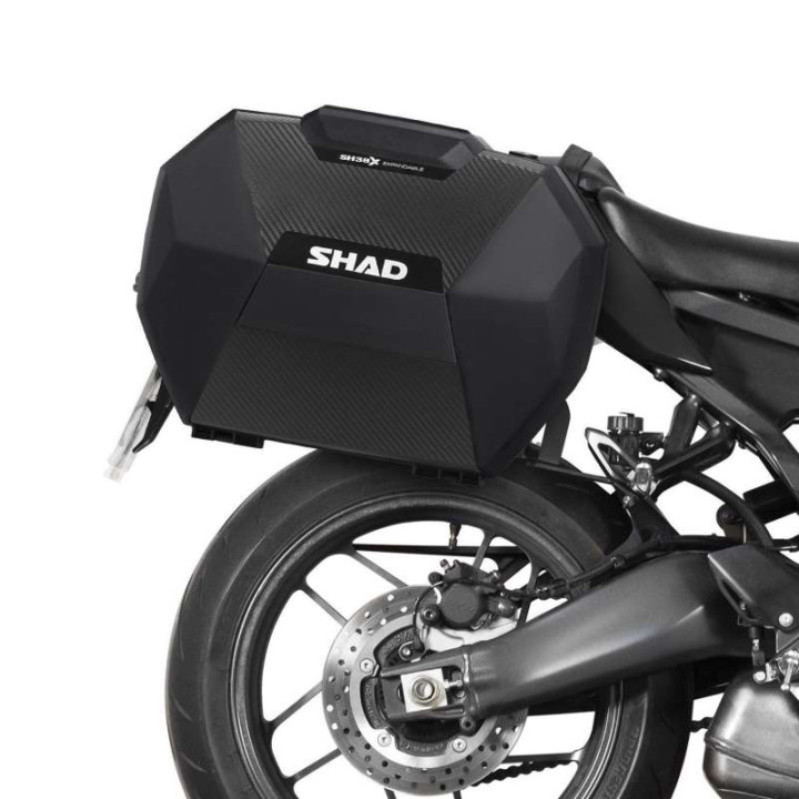 Shad SH38X CARBON suitcase kit + 3P brackets (Y0MT94IF) YAMAHA MT-09 24-