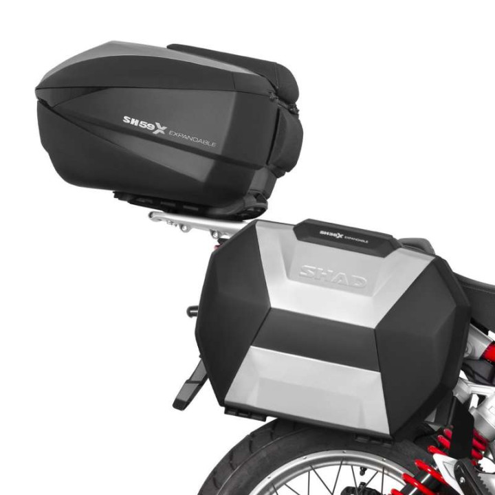 Kit top case Shad SH59X + support (M0VT84ST) MOTO GUZZI V85 TT 24- Kit top case Shad SH59X + support (M0VT84ST) MOTO GUZZI V85 TT 24-