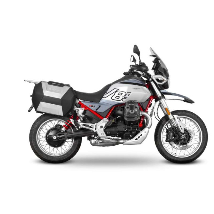 Kit valises Shad SH38X ALU + supports 3P (M0VT84IF) MOTO GUZZI V85 TT 24-