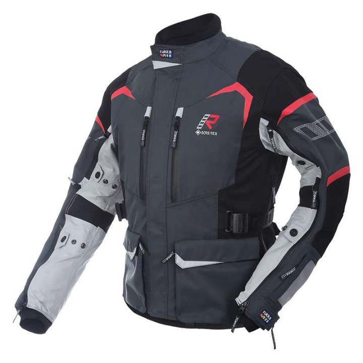Rukka RIMO-R GREY/RED motorcycle jacket