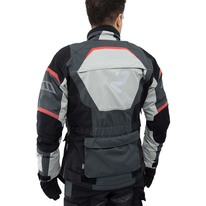 Rukka RIMO-R GREY/RED motorcycle jacket