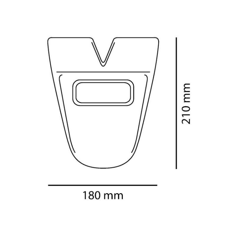 Prolongateur garde-boue arrière Puig (6412N) Universel