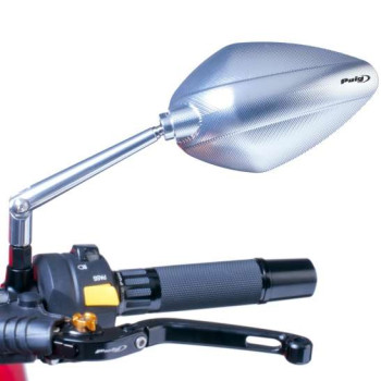 Rétroviseur moto Puig droit HI-TECH III Argent