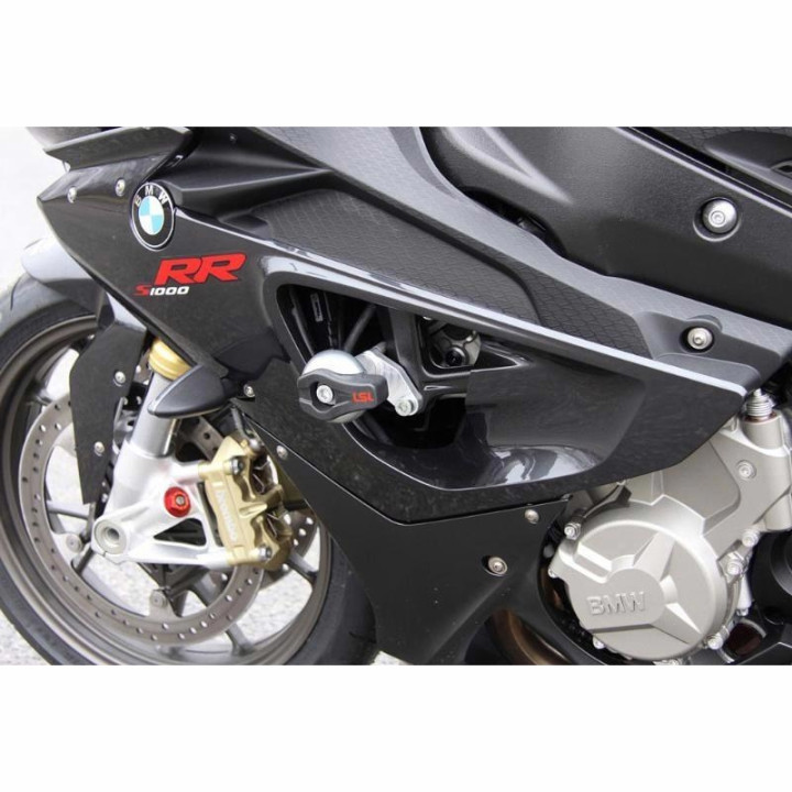 Kit fixation Crash Pad LSL BMW S1000RR 09-10 FIXATION CADRE AVEC PLAQUE ALU