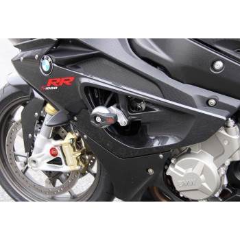 Kit fixation Crash Pad LSL BMW S1000RR 09-10 FIXATION CADRE AVEC PLAQUE ALU