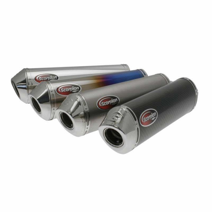Silencieux Scorpion Factory Ovale Flamme Titanium (réf. 76106314)