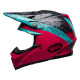 Casque moto cross Bell MOTO-9 MIPS CHIEF Matte/Gloss Black/Pink/Blue