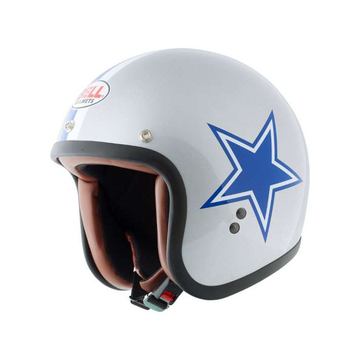 Casque moto Jet Bell RT BLUE STAR