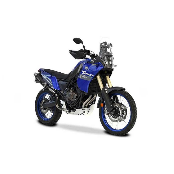 Silencieux haut court titane noir SP2 HP CORSE - Normes Euro4 et Euro5 - YAMAHA 700 TENERE 2025-