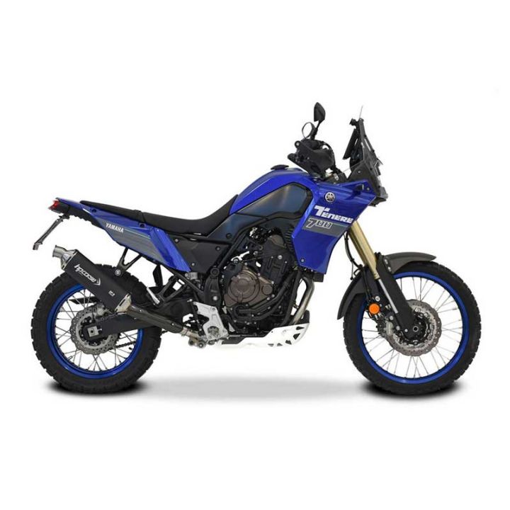 Silencieux bas titane noir SP2 HP CORSE - Normes Euro4 et Euro5 - YAMAHA 700 TENERE 2025-