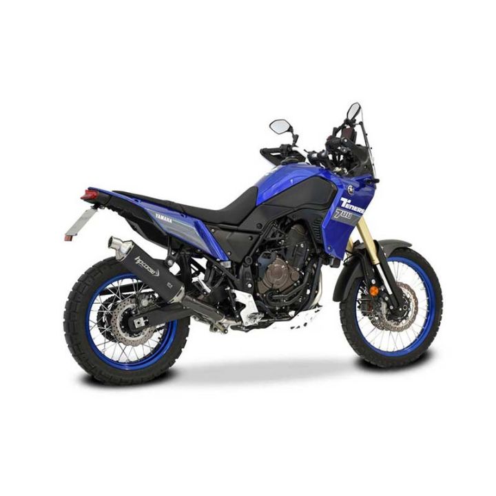 Silencieux bas titane noir SP2 HP CORSE - Normes Euro4 et Euro5 - YAMAHA 700 TENERE 2025-